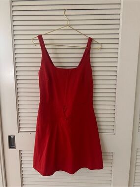 JoyLab Red Ribbed Tank Dress
